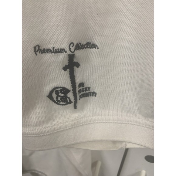 Coogi Mens Polo Shirt Size 3XL White Embroidered Premium Collection Short Sleeve - Picture 8 of 12